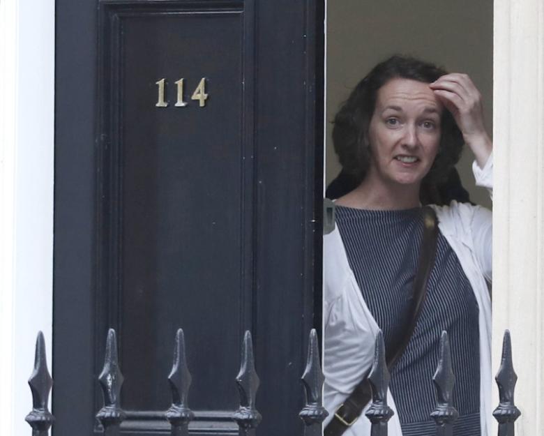 Pauline Cafferkey, a nurse who volunteered to treat Ebola patients in West Africa, then survived the disease herself, leaves a hearing after being cleared of misconduct charges in Edinburgh, Scotland, Britain September 14 2016. REUTERS/Russell Cheyne