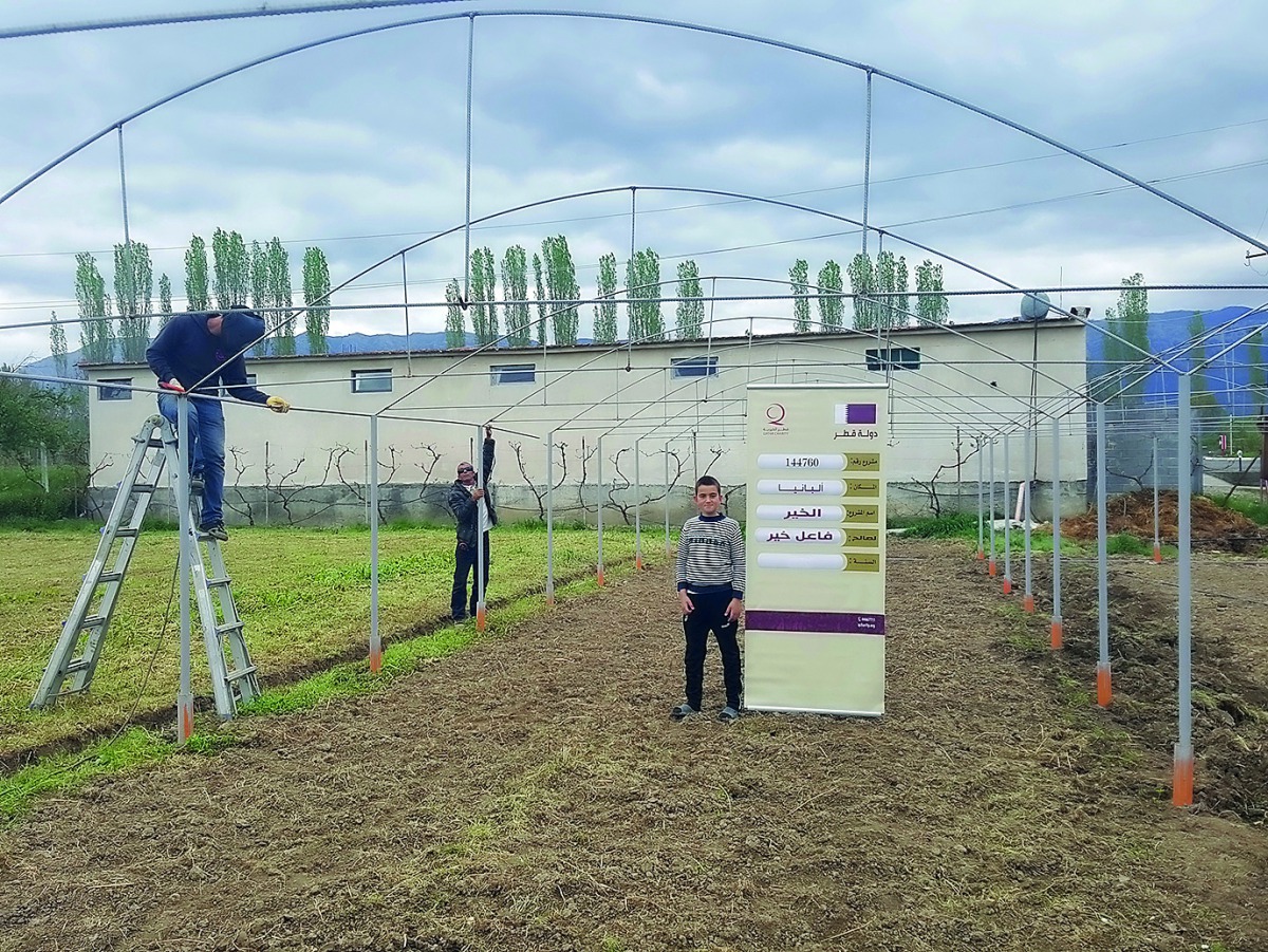 One of the projects run by Qatar Charity in Albania.