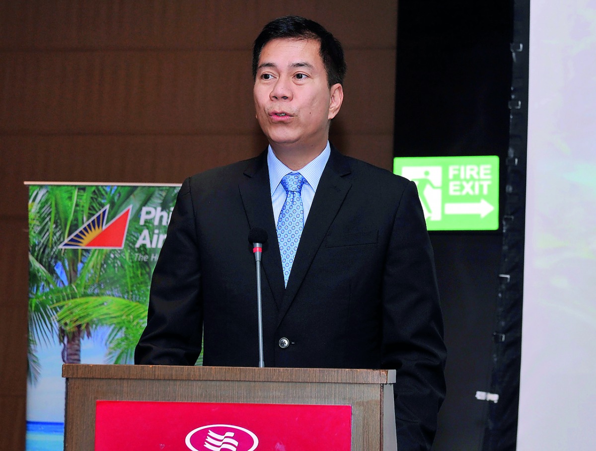 Philippine Tourism Undersecretary, Benito Bengzon Jr., speaking to the media. Pic: Kammutty V P / The Peninsula