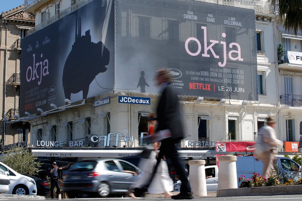 70th Cannes Film Festival - Cannes, France. 20/05/2017. A poster for the Netflix movie 