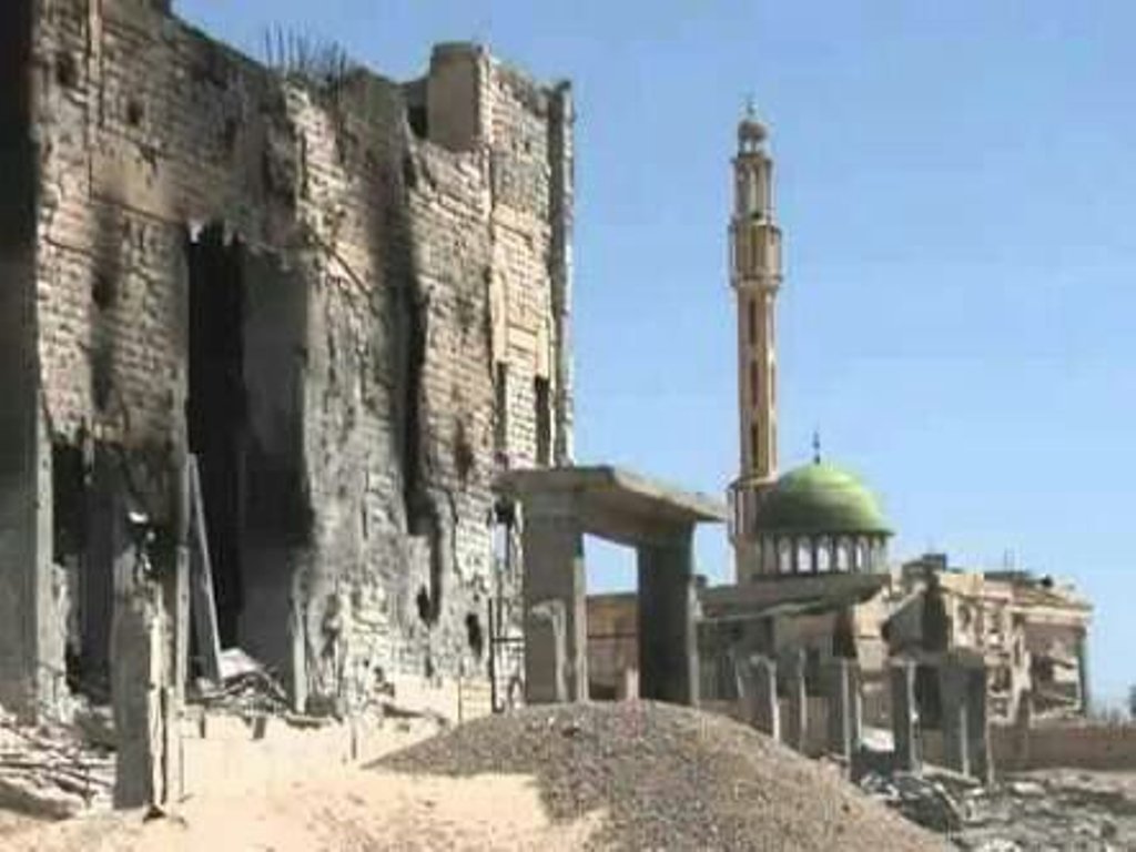 Qaryatayn in southeastern Homs province. Photo Credit: Twitter/@sawt_Qaryatain 