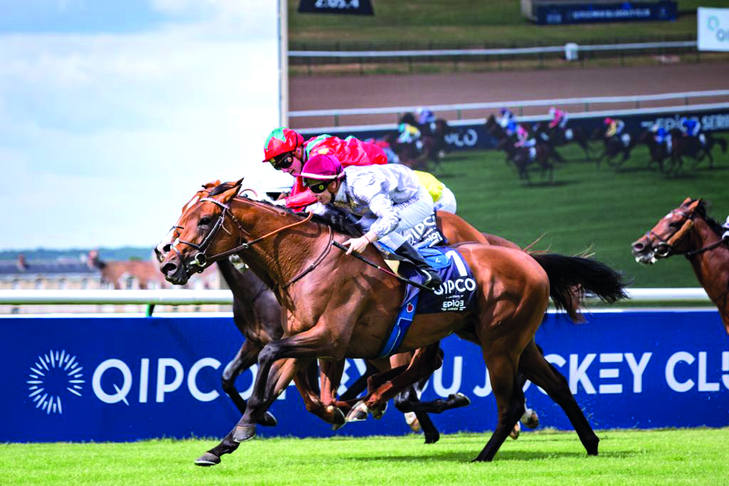 Action from the QIPCO Prix du Jockey Club (Group 1), at Chantilly, on Sunday.