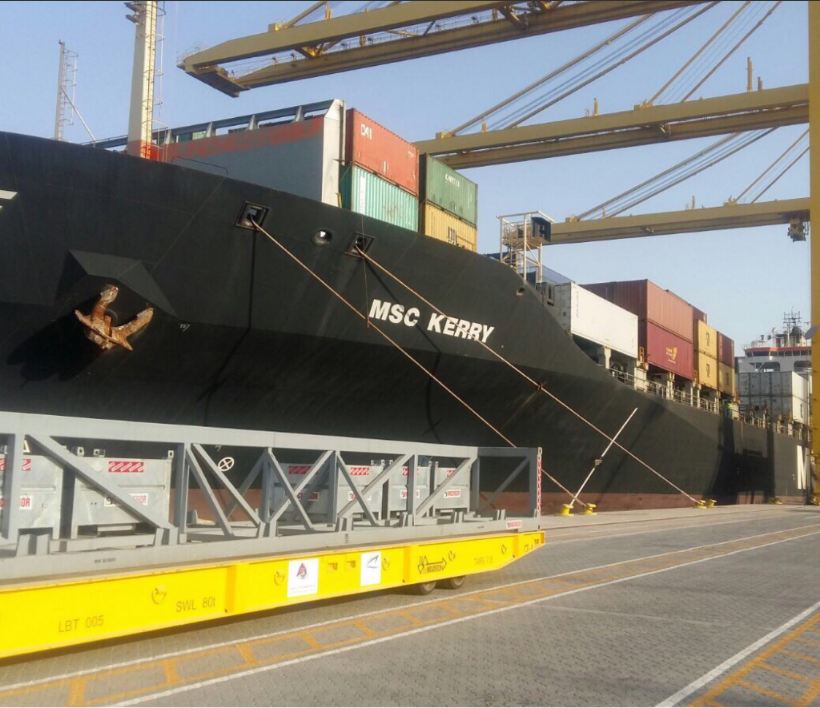 MSC KERRY arrived at Hamad Port on its maiden voyage from Salalah Port, Oman. (Photo:MWANI Qatar?)