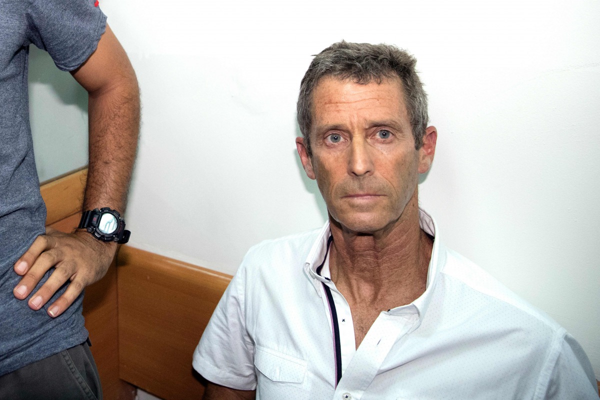 Israeli diamond magnate Beny Steinmetz arrives at the Israeli Rishon Lezion Justice court, near Tel Aviv on August 14, 2017. AFP / Jack Guez
