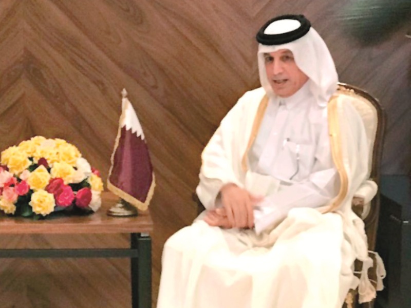 The Minister of State for Foreign Affairs H E Sultan bin Saad Al Muraikhi