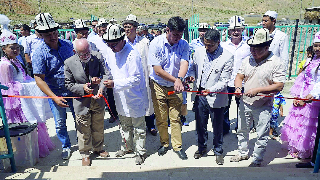 Qatar Charity officials launching one of the projects in Kyrgyztan. 