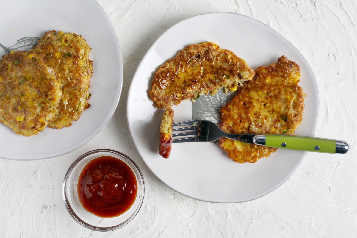 Corn and Crab Okonomiyaki. (Deb Lindsey for The Washington Post)
