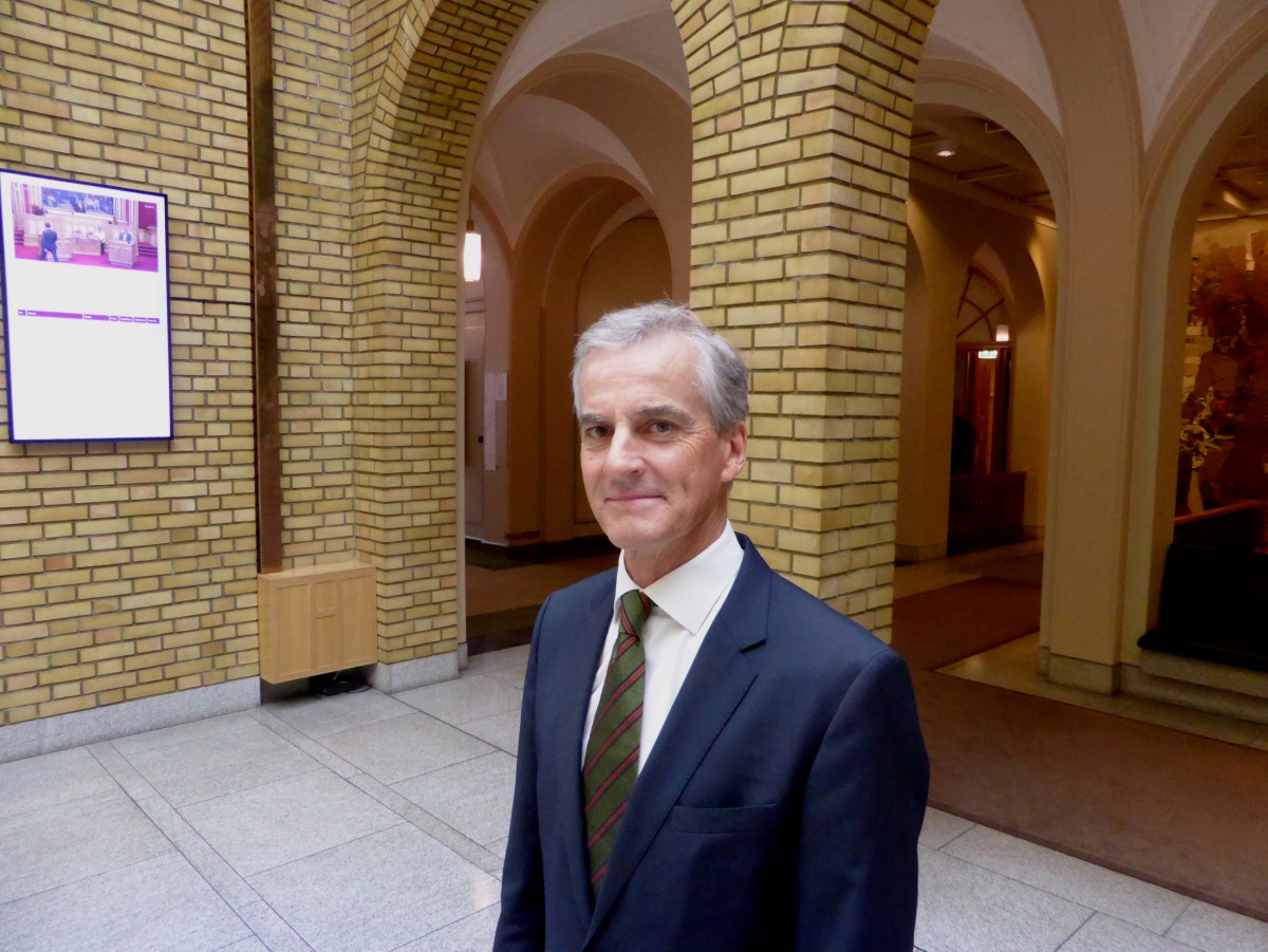 Leader of the Norway's opposition Labour party Jonas Gahr Stoere poses for a picture in parliament in Oslo, Norway. REUTERS/Gwladys Fouche/File Photo