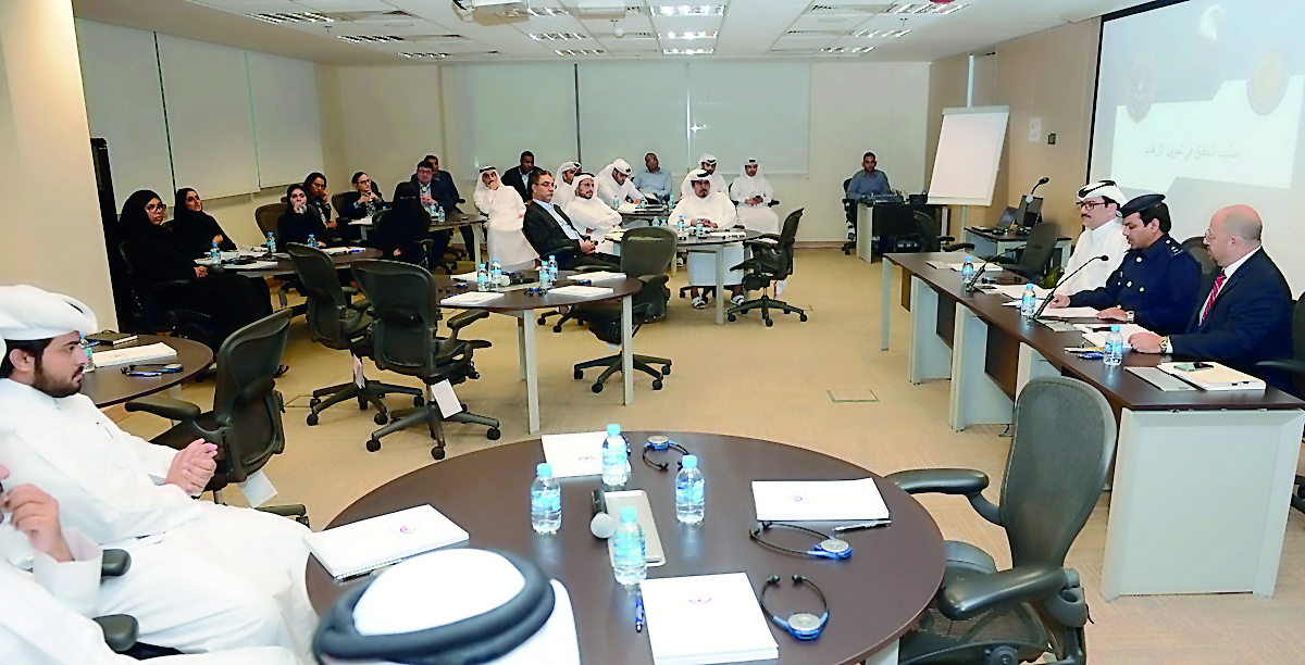 Participants during the training workshop on fighting terrorism financing. 