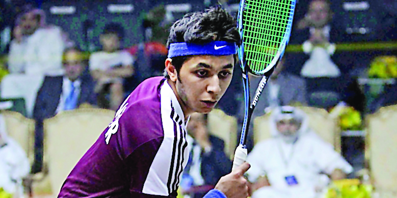 Qatar’s World No.42 Abdulla Mohd Al Tamimi in action in this file picture.