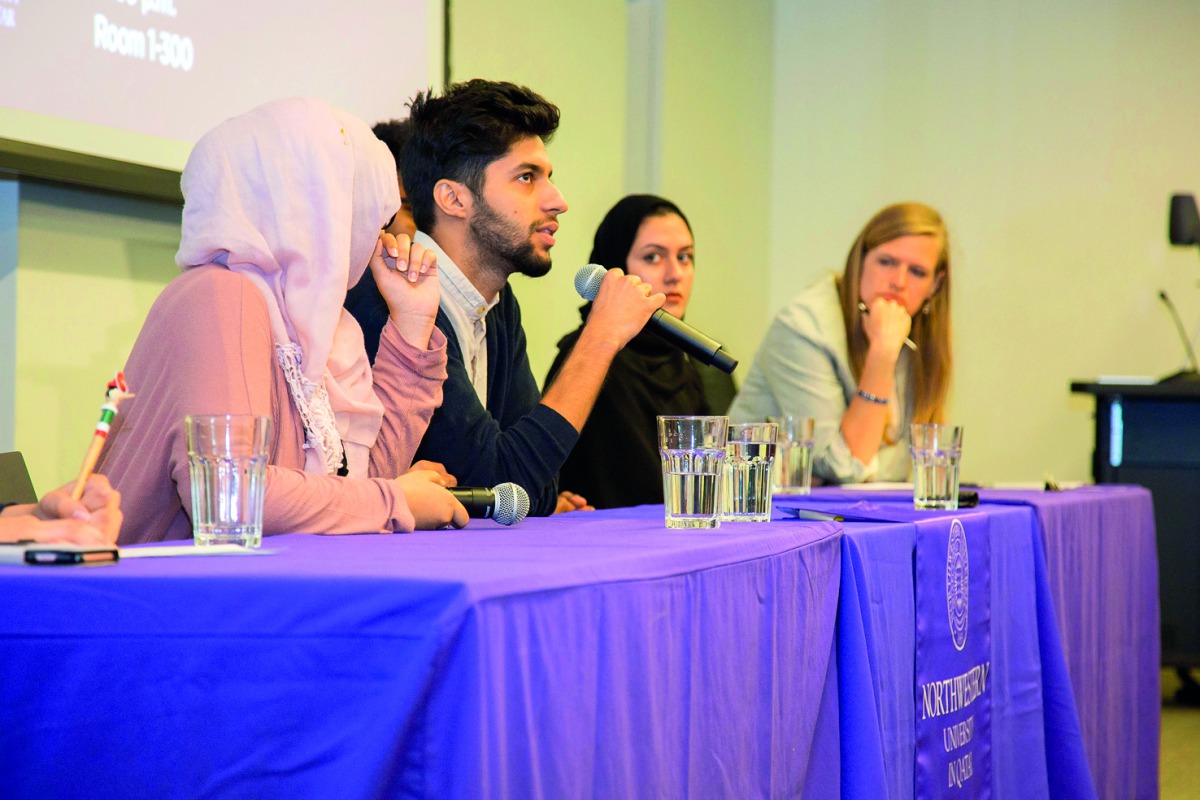 Participants during the annual Student Research Week at NU-Q. 