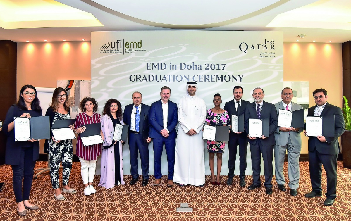 Professionals who earned the Event Management Degree (EMD) with officials.