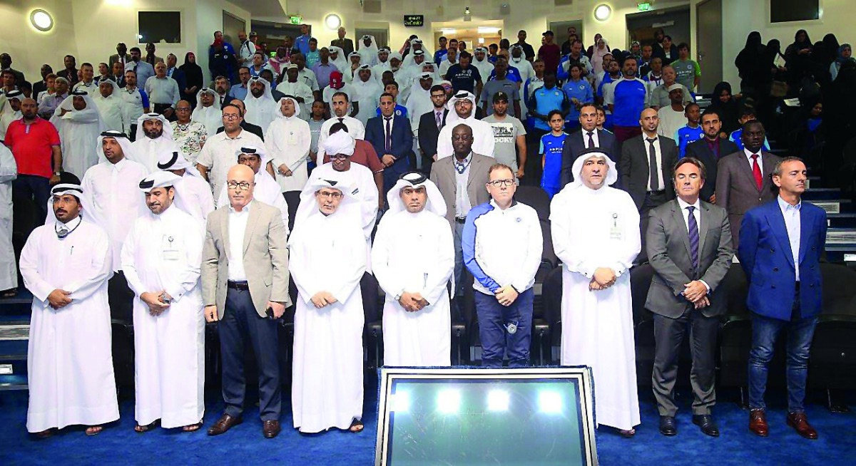A group photo taken at Aspire Academy yesterday. Aspire Academy concluded its first Parents’ Meeting for the Academic Year 2017-2018. Parents of new students were welcomed by Ali Salem Afifa, Academy Deputy Director General, Badr Jassim Al Hay, Director o