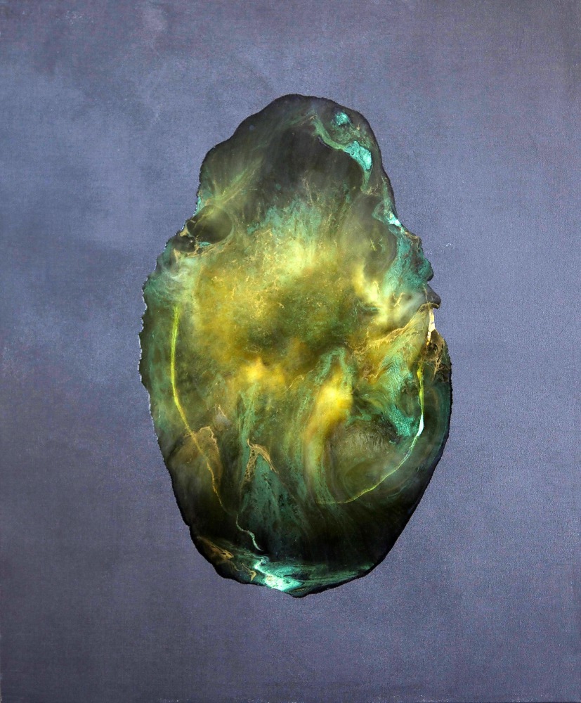 A work by contemporary Qatari artist Lulu M.