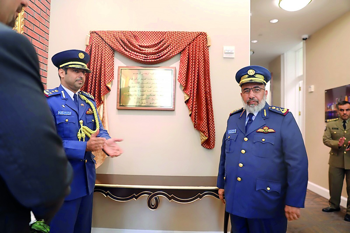Chief of Staff of Qatar Armed Forces H E Major General (Pilot) Ghanim bin Shaheen Al Ghanim during the opening of the new headquarters of the military attache office of the of the State of Qatar in Washington DC, yesterday.