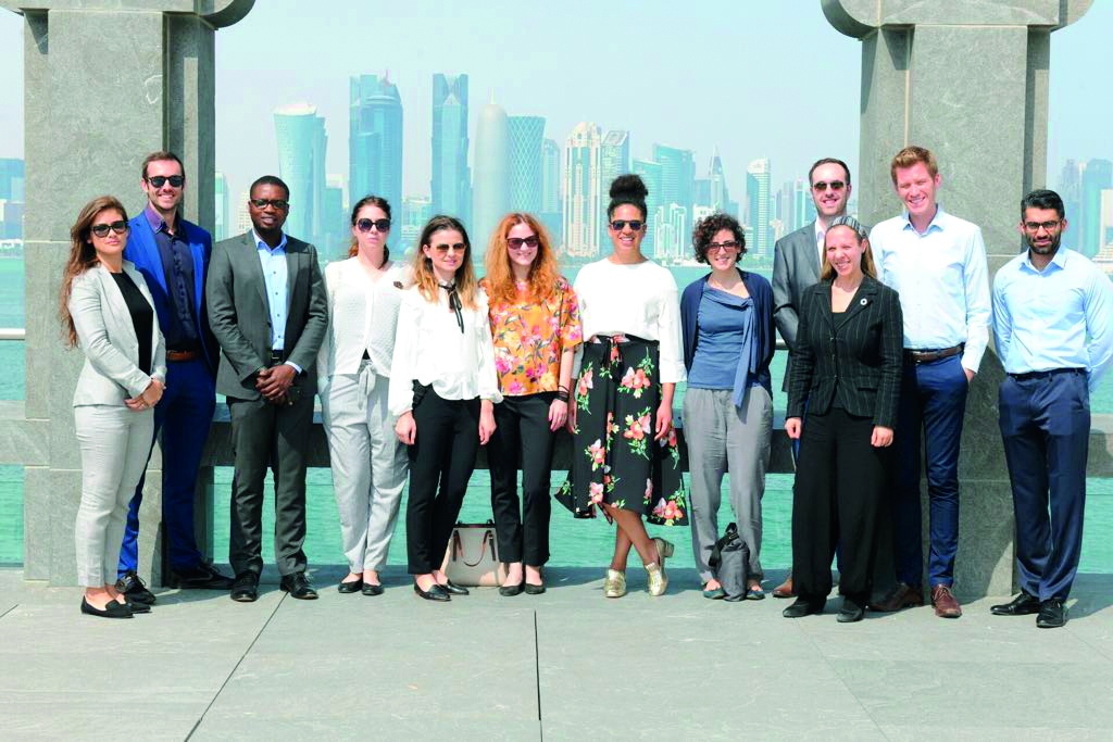 The delegation from the United Nations Alliance of Civilizations during a visit to the Museum of Islamic Art. 