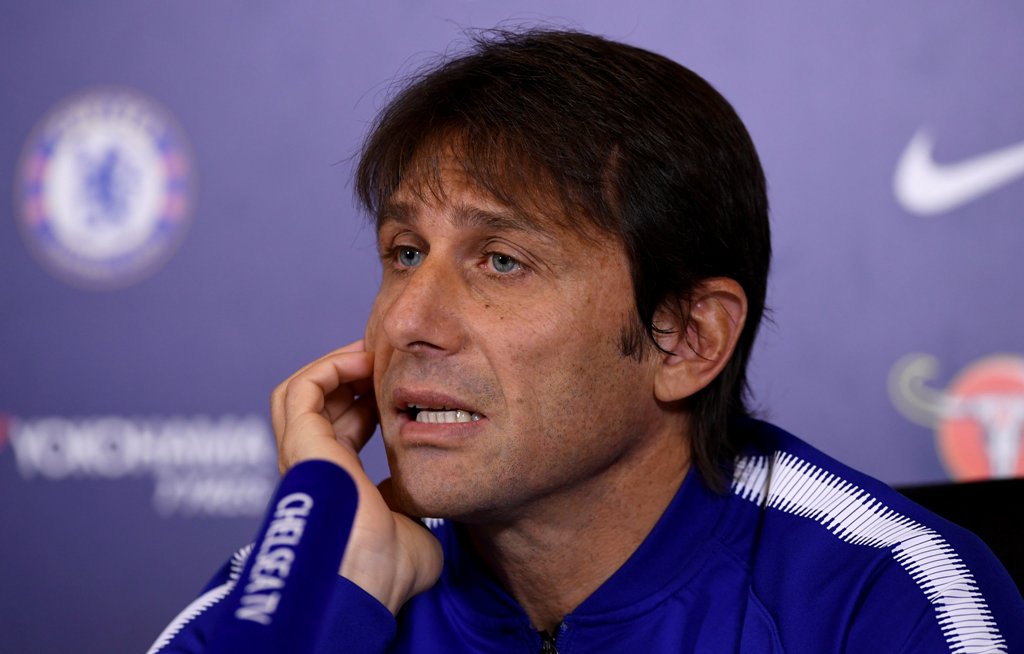 Chelsea manager Antonio Conte during the press conference.Tony O'Brien
