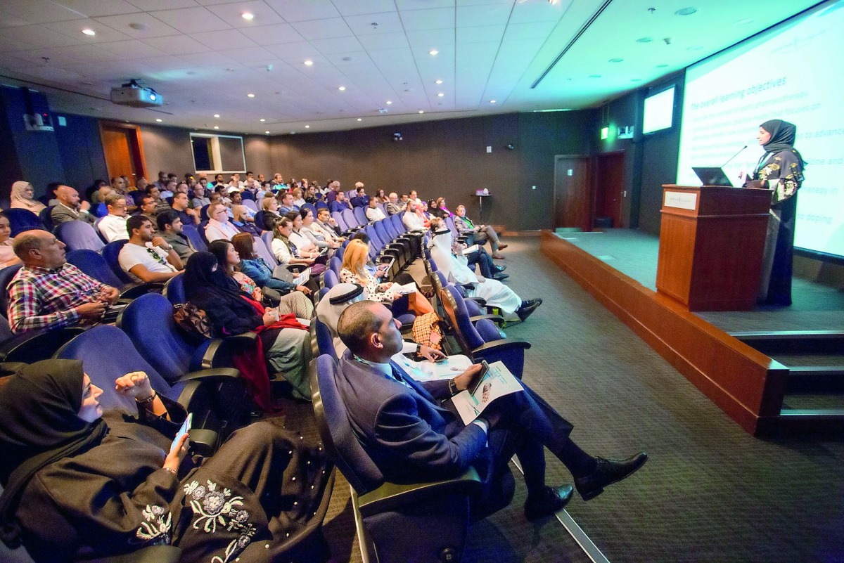 Sports pharmacists, physicians, sports scientists and other health care professionals at the first Sports Pharmacy Conference in Doha.