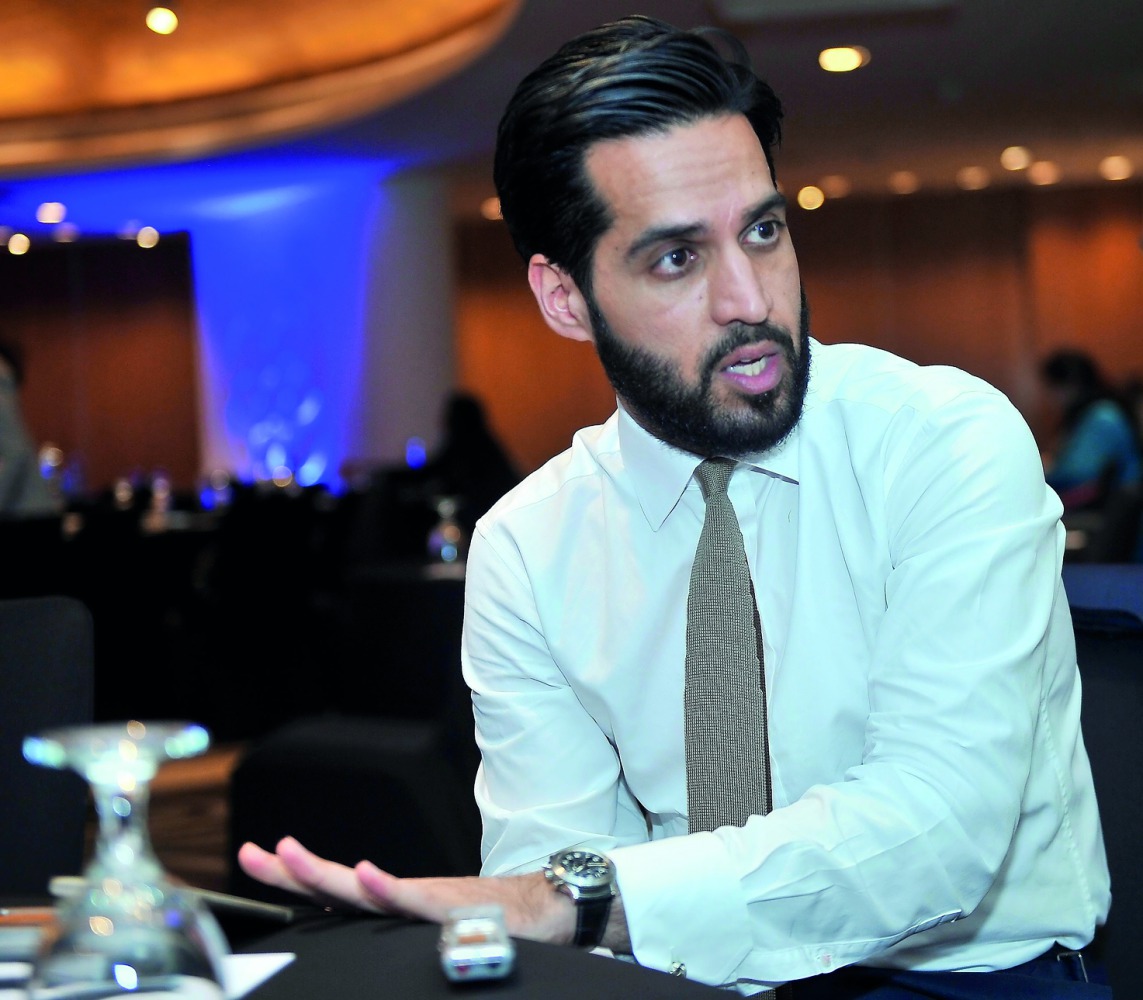 Omar Mahmood, Head of Financial Services Middle East and South Asia and partner at KPMG speaking to The Peninsula, yesterday. Pic: Baher Amin / The Peninsula