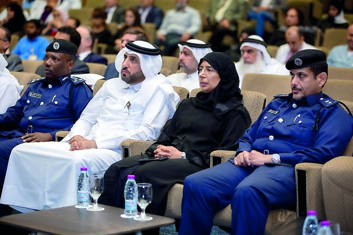 Minister of Public Health H E Dr Hanan Mohamed Al Kuwari and other officials at the official launch of the Qatar Trauma Registry.