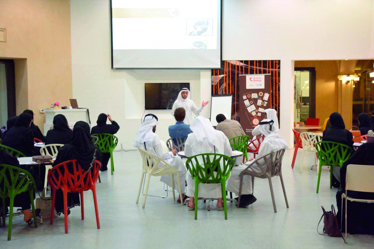 People attending the Bedaya Center workshop. 