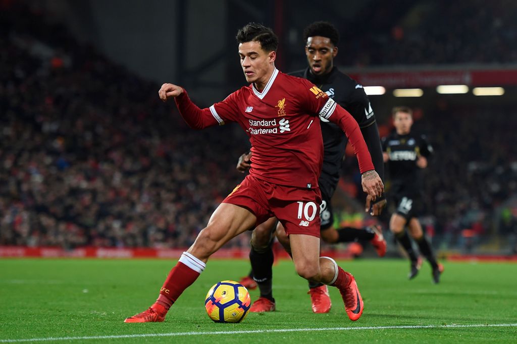 Liverpool's Brazilian midfielder Philippe Coutinho. AFP / PAUL ELLIS