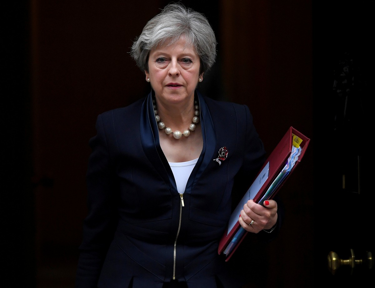 British Prime Minister Theresa May leaves 10 Downing Street in London, November 1, 2017.  (Reuters / Toby Melville) 