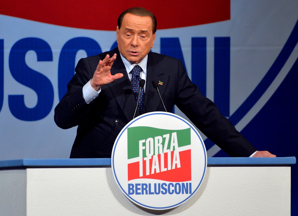 Silvio Berlusconi said in a radio interview that leaving the single currency would hurt Italy’s economy and added that his main ally, the eurosceptic Northern League, now shared his view. (AFP file photo)