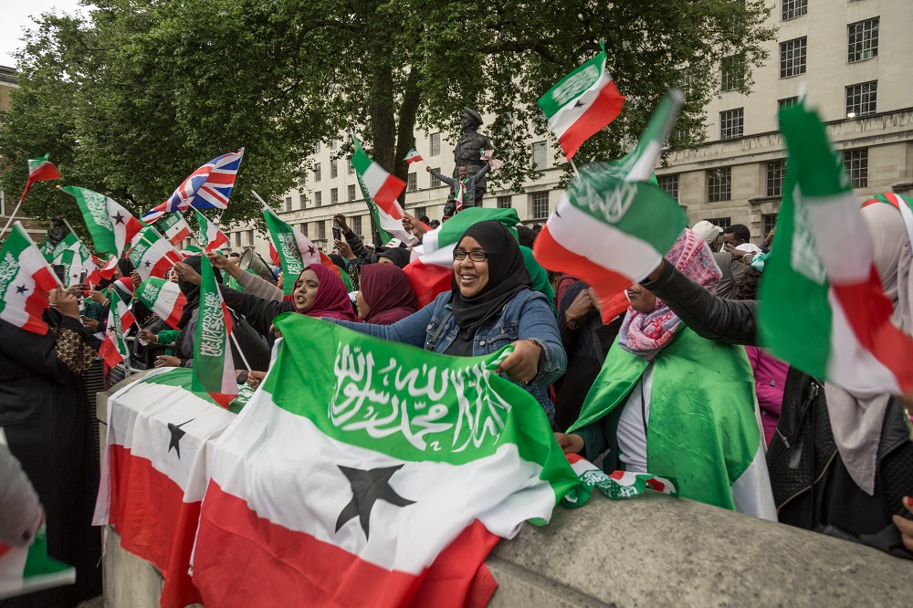 File photo of Somaliland women celebrating anniversary of the country's independence. Image via africanarguments.org