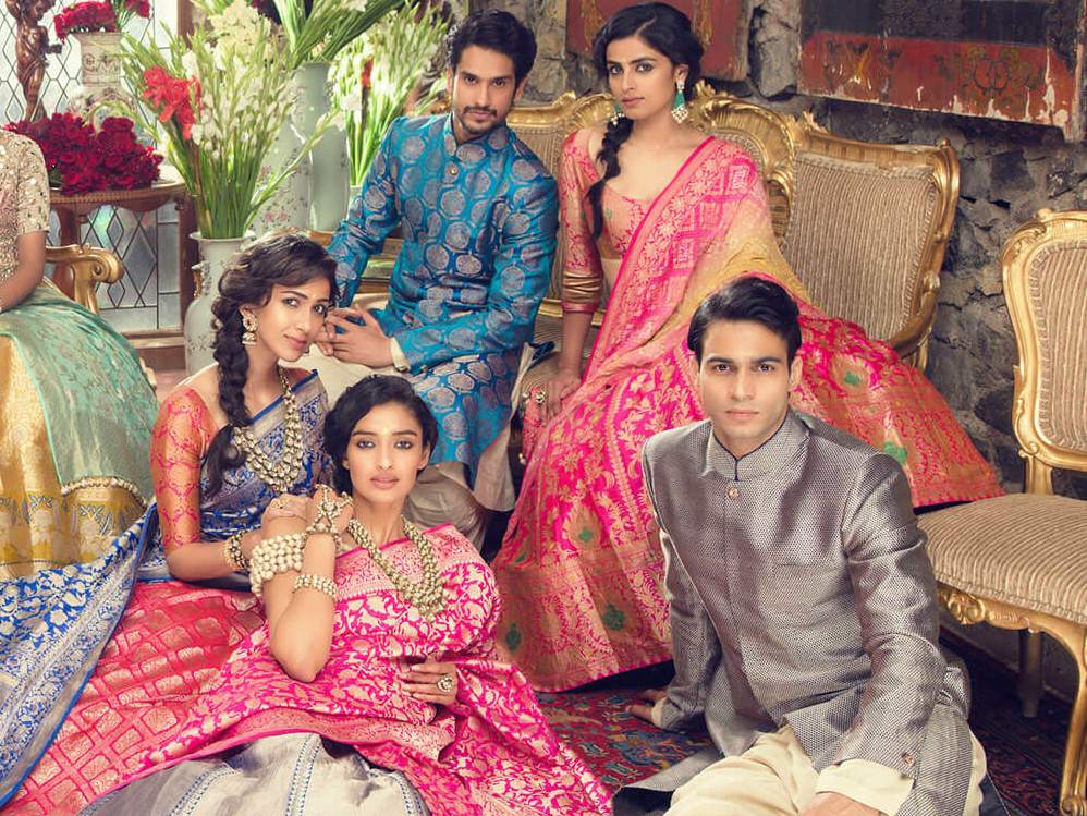 Works by Manish Malhotra in his 'The Regal Threads' campaign. Photo: Manish Malhotra website
