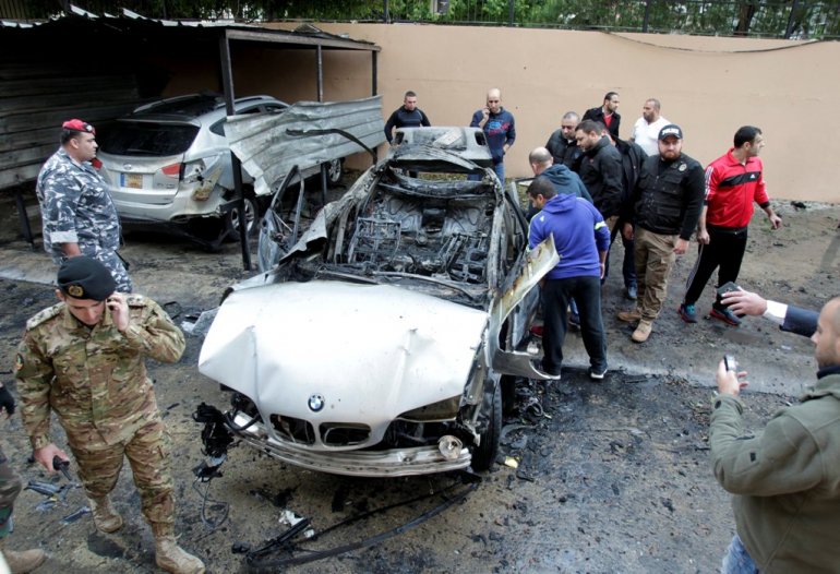 Mohammad Hamdan was wounded when a bomb placed in his car detonated in the southern port city of Sidon on January 14