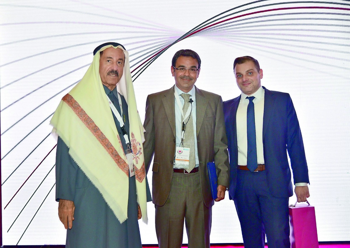 From left: Dr Hajar Ahmed Hajar Al Binali, Prof. Khaled Machaca and Dr Charbel Abi Khalil at the WCM-Q’s Biomedical Research Program.