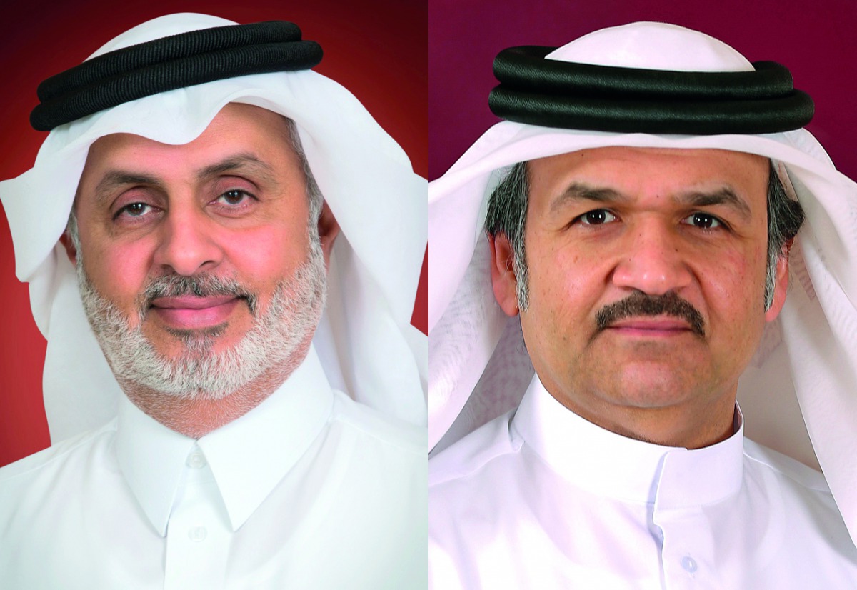 UDC Chairman Turki bin Mohammed Al Khater (left) and UDC President and CEO Ibrahim Al Othman