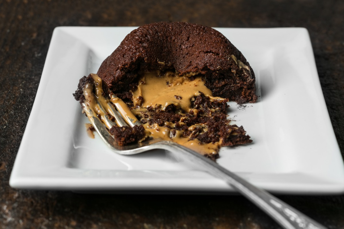 Molten Peanut Butter Chocolate Cakes. Photo by Goran Kosanovic for The Washington Post.
