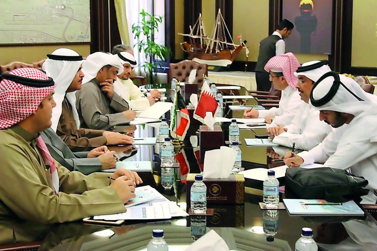 Officials at the meeting.