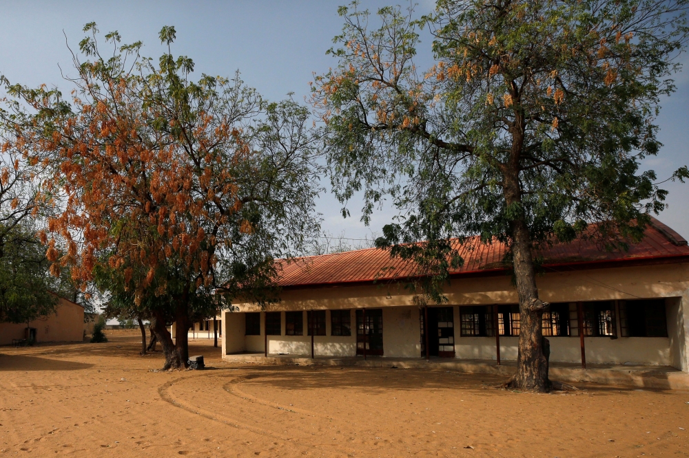 An image of the school in Dapchi in the northeastern state of Yobe, where dozens of school girls went missing after an attack on the village by Boko Haram, Nigeria February 23, 2018. REUTERS/Afolabi Sotunde