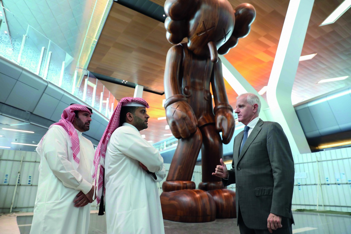 Hamad International Airport’s Chief Operating Officer, Engr Badr Mohammed Al Meer; Abdulaziz Al Mass (far left), Vice-President - Commercial and Marketing and Ian Metsovitis (right), HIA Vice-President of Operations.