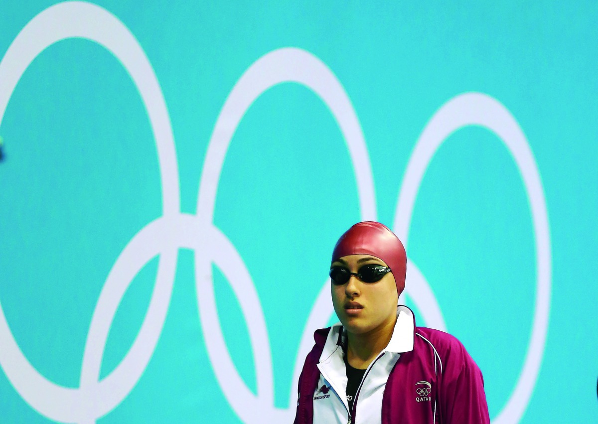Nada Mohamed, who is the first Qatari female to compete at two Olympic Games.