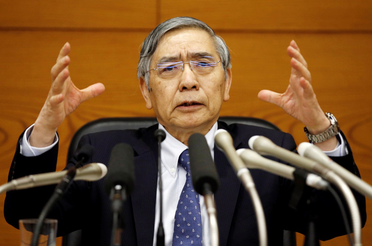 Bank of Japan (BoJ) Governor Haruhiko Kuroda attends a news conference at the BoJ headquarters in Tokyo, Japan March 9, 2018. Reuters/Toru Hanai