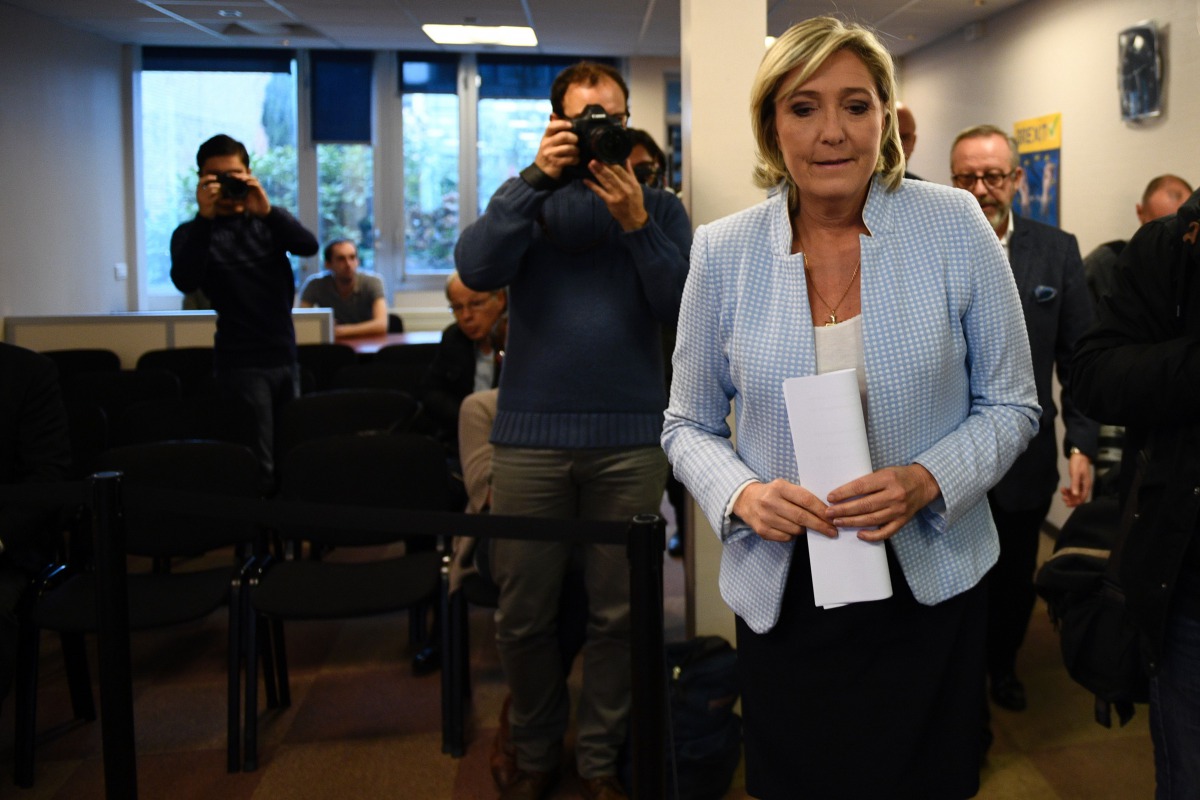 At a party conference in the northeastern city of Lille, the 49-year-old suggested scrapping the existing name of the National Front (FN), which it has used since 1972 when it was co-founded by her father Jean-Marie.