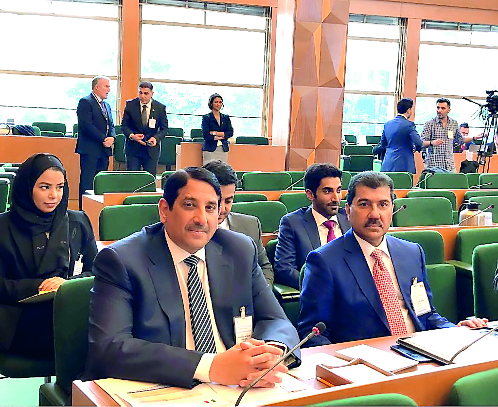 Foreign Ministry’s Secretary-General H E Dr Ahmed bin Hassan Al Hammadi during the meeting in Rome yesterday.