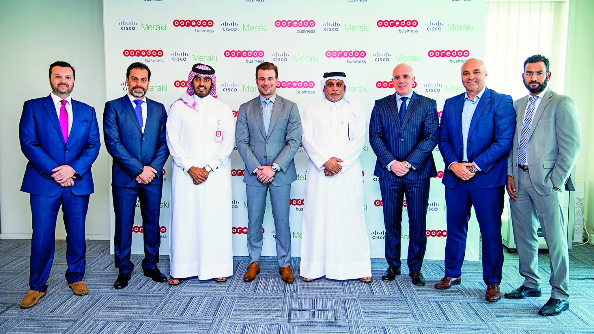 Officials and dignitaries at the event to announce the partnership. 