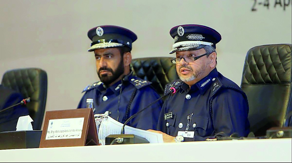 National Counter-terrorism Committee Chairman Maj Gen Abdulaziz Abdullah Al Ansari (right), presented a paper “The Process of Radicalisation in the Information Society Era”, that discussed the ways of protecting society through improving the life of the i