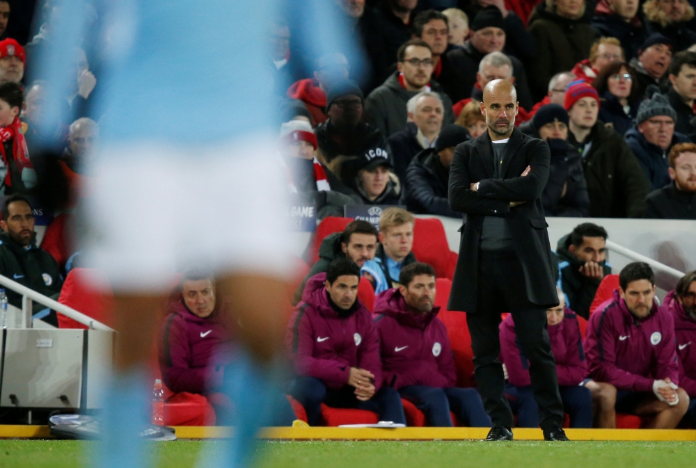 Manchester City manager Pep Guardiola REUTERS/Andrew Yates
