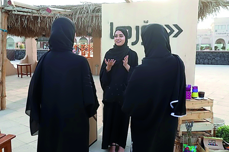 Dana Al Hadad explaining about the campaign.