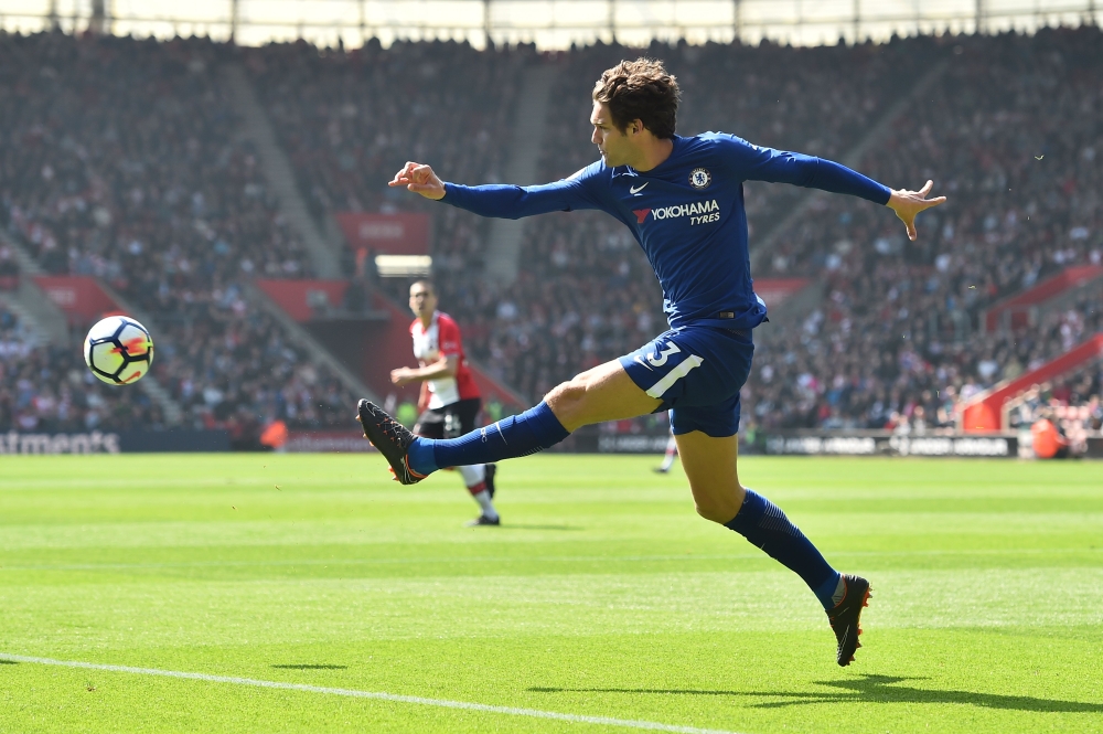 FILE PHOTO. Chelsea's Spanish defender Marcos Alonso. AFP / Glyn KIRK