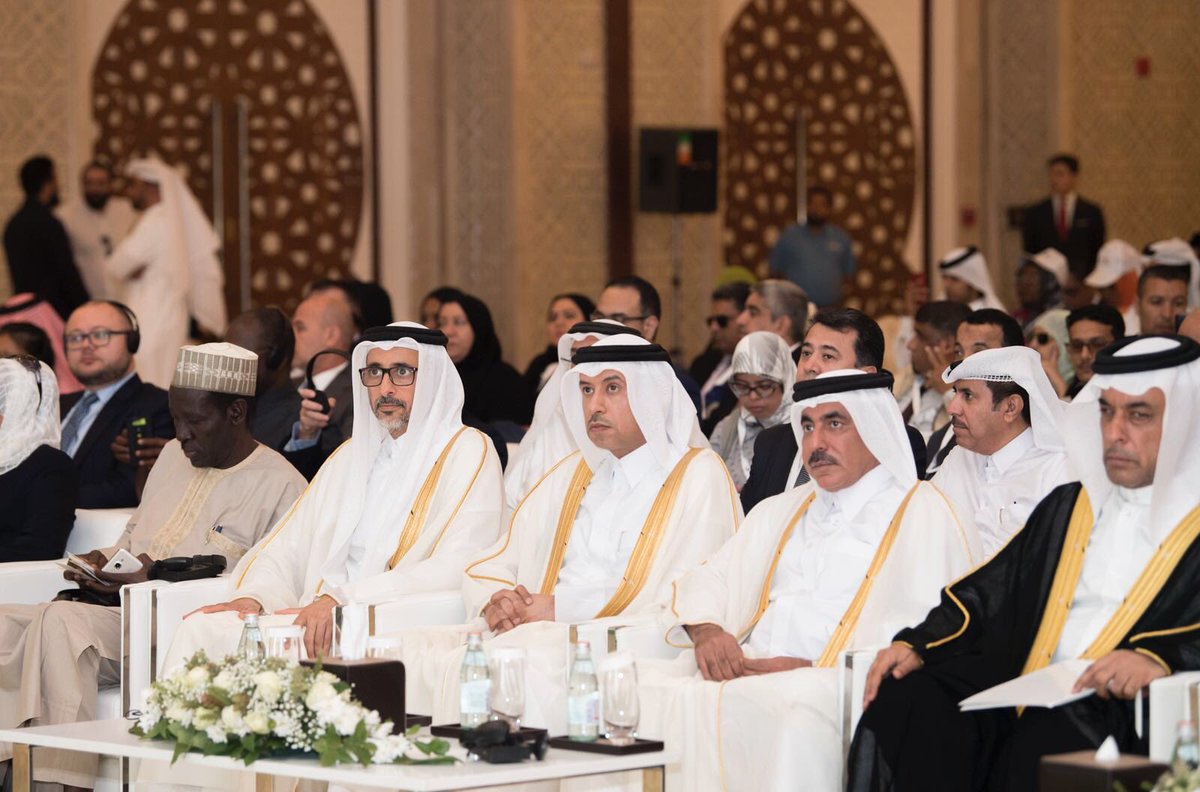 Minister of Administrative Development, Labour and Social Affairs, H E Dr Issa bin Saad Al Jafali Al Nuaimi at the launch of third Doha International Blind Conference