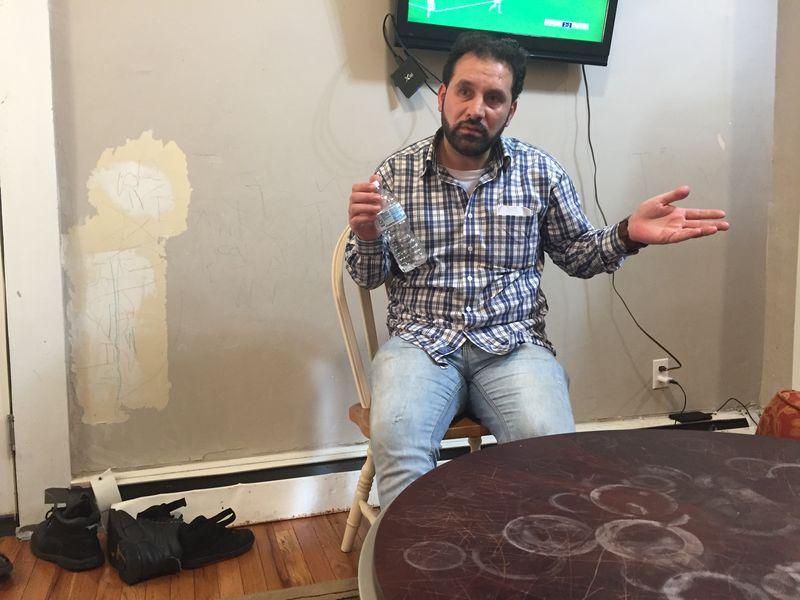 Syrian refugee Wahed Safour sits in his apartment in Paterson, New Jersey, United States on May 1, 2018. Thomson Reuters Foundation / Samira Sadeque