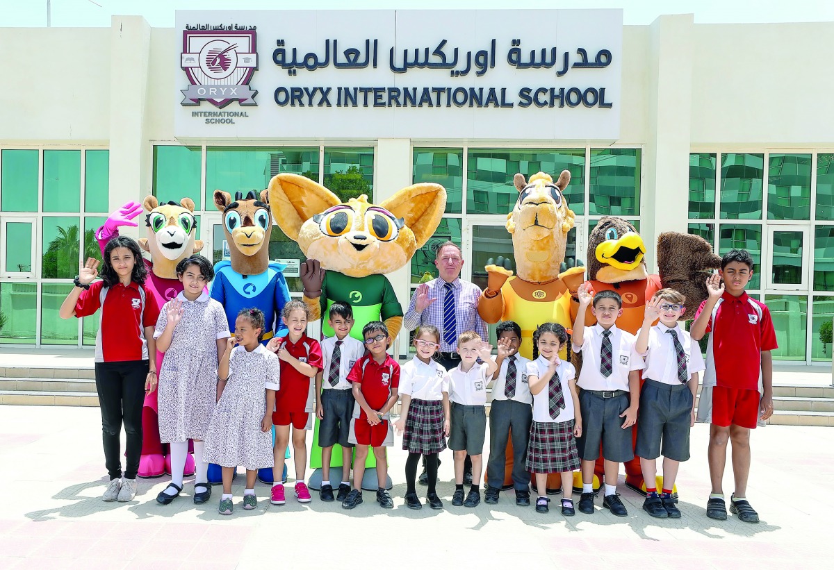  Oryx Kids Club’s mascots made an appearance at Oryx International School, 