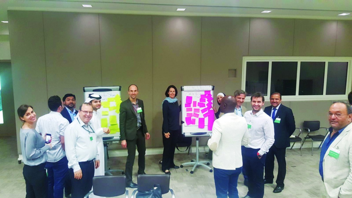 The participants at the workshop.  